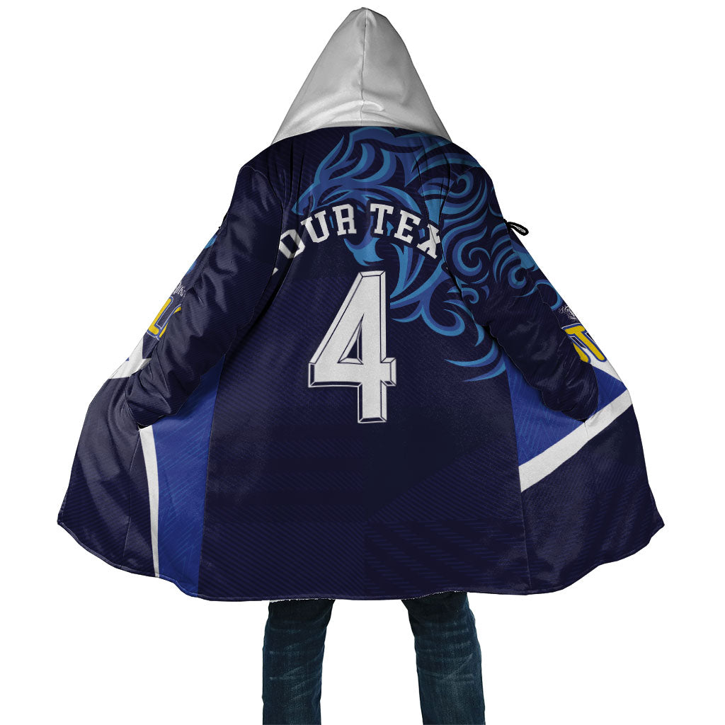 Custom Scotland National Football Cloak Lions with Flag Sporty Tartan Style