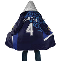 Custom Scotland National Football Cloak Lions with Flag Sporty Tartan Style
