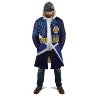 Custom Scotland National Football Cloak Lions with Flag Sporty Tartan Style