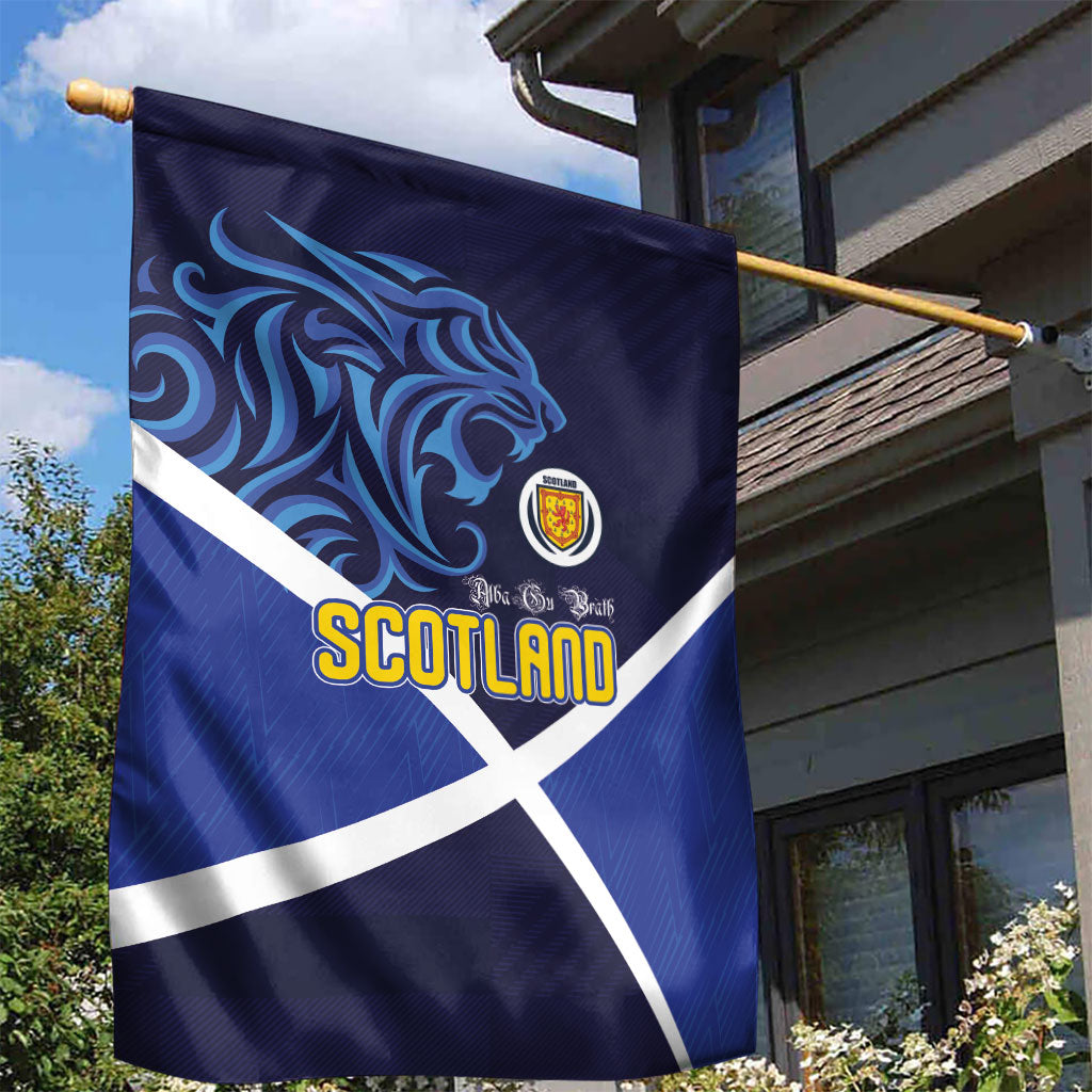 Scotland National Football Garden Flag Lions with Flag Sporty Tartan Style
