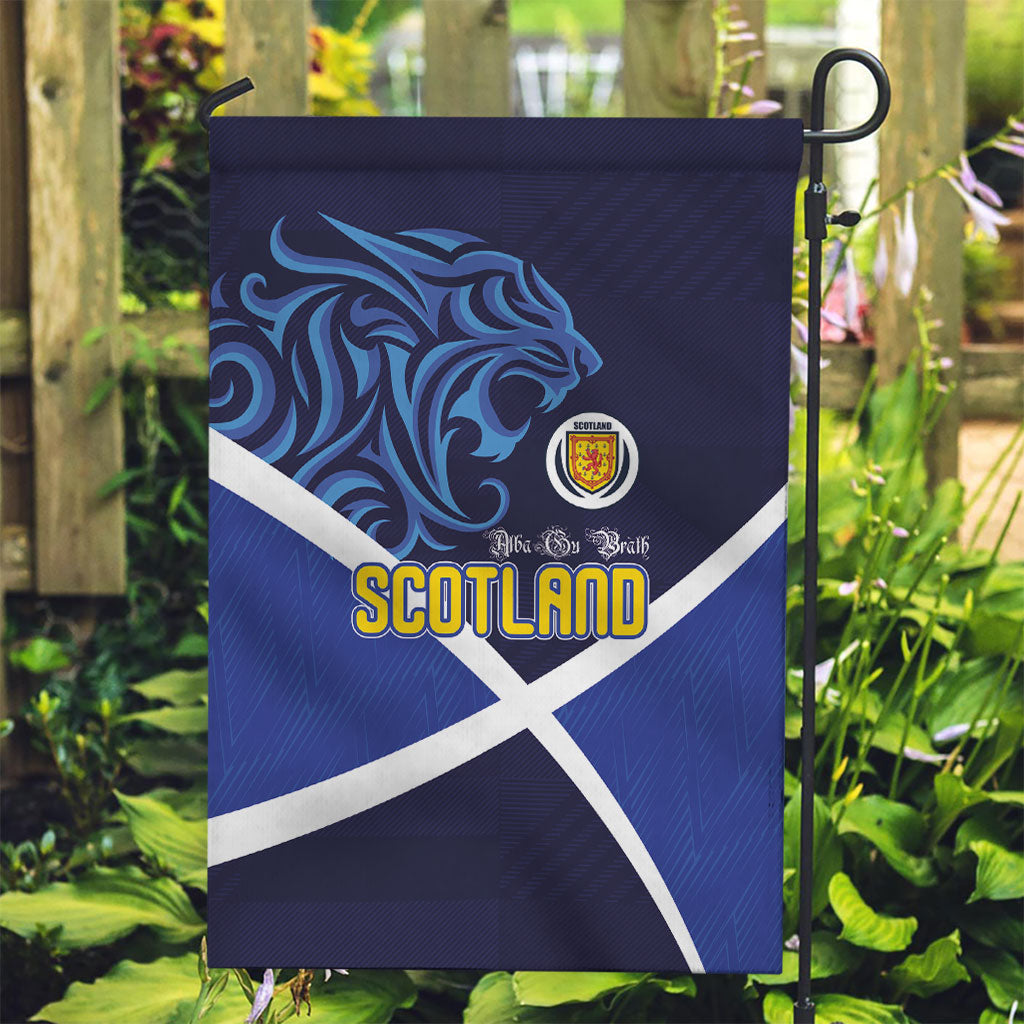 Scotland National Football Garden Flag Lions with Flag Sporty Tartan Style