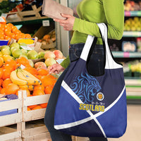 Scotland National Football Grocery Bag Lions with Flag Sporty Tartan Style