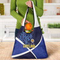 Scotland National Football Grocery Bag Lions with Flag Sporty Tartan Style