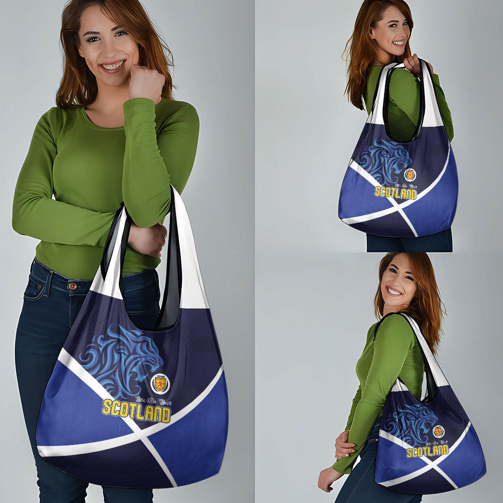 Scotland National Football Grocery Bag Lions with Flag Sporty Tartan Style