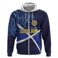Custom Scotland National Football Hoodie Lions with Flag Sporty Tartan Style