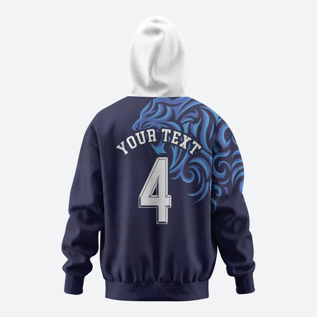 Custom Scotland National Football Hoodie Lions with Flag Sporty Tartan Style