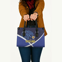 Scotland National Football Leather Bag Lions with Flag Sporty Tartan Style