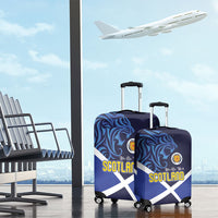 Scotland National Football Luggage Cover Lions with Flag Sporty Tartan Style