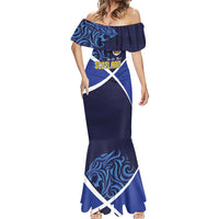 Custom Scotland National Football Mermaid Dress Lions with Flag Sporty Tartan Style