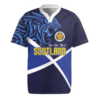 Custom Scotland National Football Rugby Jersey Lions with Flag Sporty Tartan Style