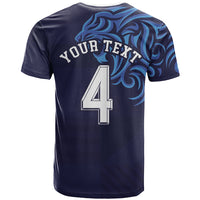 Custom Scotland National Football T Shirt Lions with Flag Sporty Tartan Style