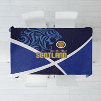 Scotland National Football Tablecloth Lions with Flag Sporty Tartan Style