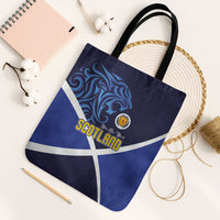 Scotland National Football Tote Bag Lions with Flag Sporty Tartan Style