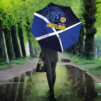Scotland National Football Umbrella Lions with Flag Sporty Tartan Style