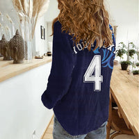 Custom Scotland National Football Women Casual Shirt Lions with Flag Sporty Tartan Style