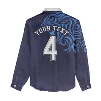 Custom Scotland National Football Women Casual Shirt Lions with Flag Sporty Tartan Style