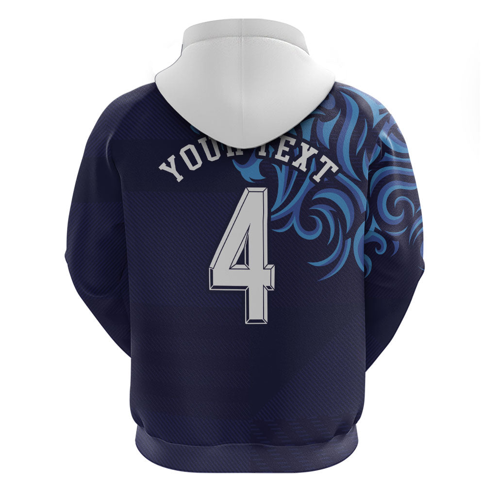 Custom Scotland National Football Zip Hoodie Lions with Flag Sporty Tartan Style