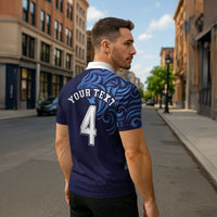 Custom Scotland National Football Zipper Polo Shirt Lions with Flag Sporty Tartan Style