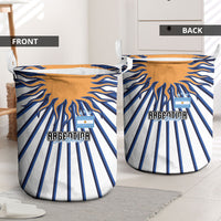 Argentina National Football Laundry Basket Sun Of May Retro Starburst Graphic Art