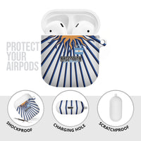 Argentina National Football AirPods Case Sun Of May Retro Starburst Graphic Art