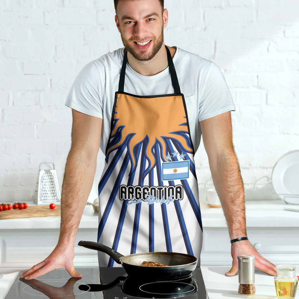 Argentina National Football Apron Sun Of May Retro Starburst Graphic Art