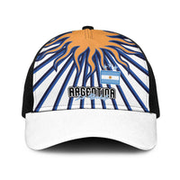Argentina National Football Baseball Net Cap Sun Of May Retro Starburst Graphic Art