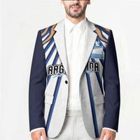 Personalized Argentina National Football Blazer Sun Of May Retro Starburst Graphic Art