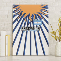 Argentina National Football Canvas Wall Art Sun Of May Retro Starburst Graphic Art