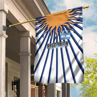 Argentina National Football Garden Flag Sun Of May Retro Starburst Graphic Art