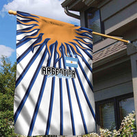 Argentina National Football Garden Flag Sun Of May Retro Starburst Graphic Art