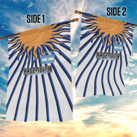 Argentina National Football Garden Flag Sun Of May Retro Starburst Graphic Art
