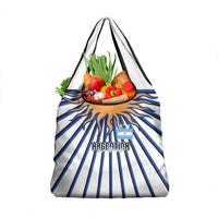 Argentina National Football Grocery Bag Sun Of May Retro Starburst Graphic Art