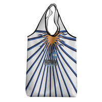 Argentina National Football Grocery Bag Sun Of May Retro Starburst Graphic Art