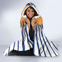 Argentina National Football Hooded Blanket Sun Of May Retro Starburst Graphic Art
