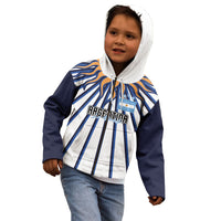 Personalized Argentina National Football Kid Hoodie Sun Of May Retro Starburst Graphic Art