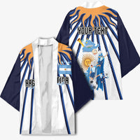 Personalized Argentina National Football Kimono Sun Of May Retro Starburst Graphic Art