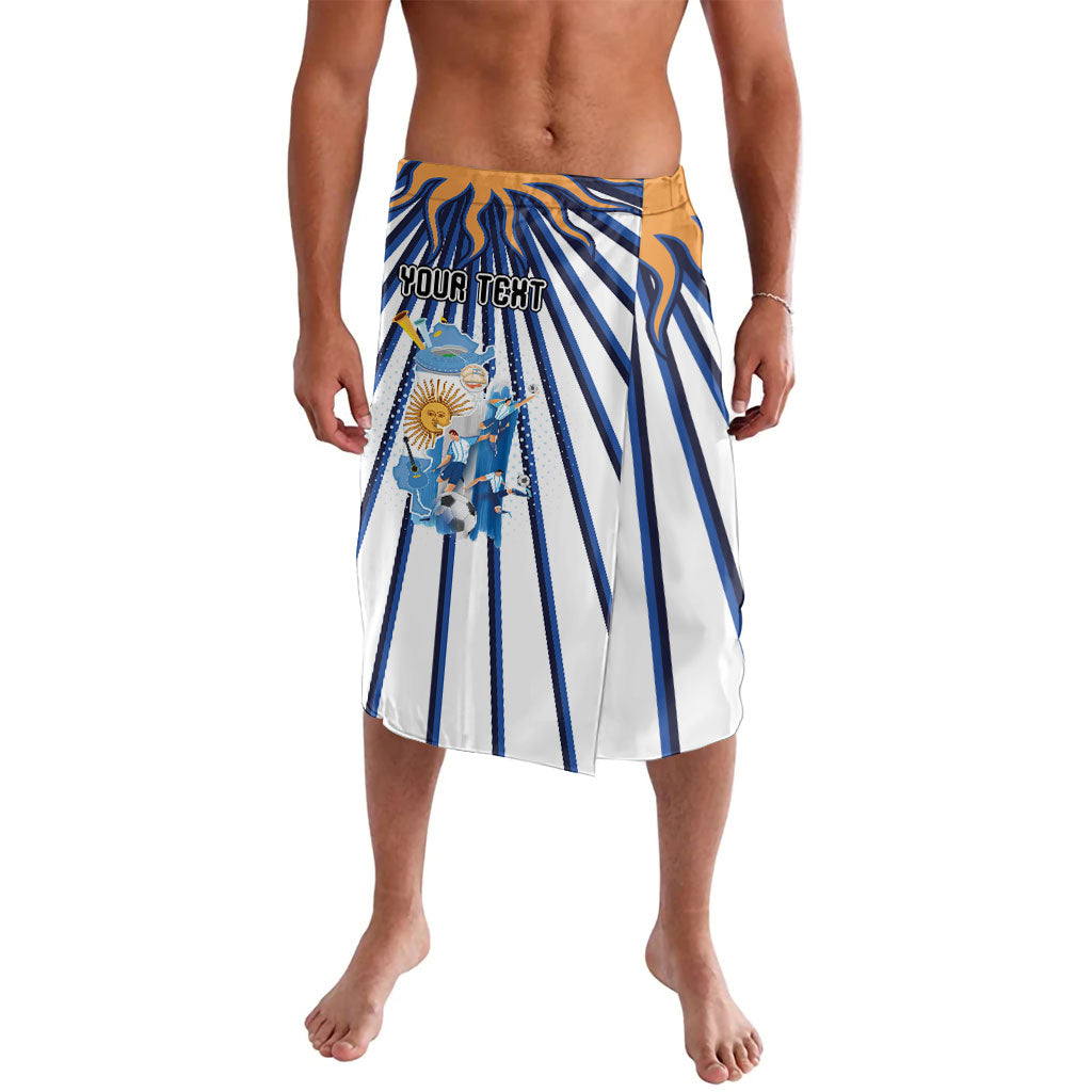 Personalized Argentina National Football Lavalava Sun Of May Retro Starburst Graphic Art