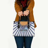 Argentina National Football Leather Bag Sun Of May Retro Starburst Graphic Art