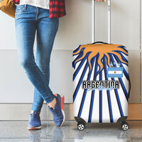 Argentina National Football Luggage Cover Sun Of May Retro Starburst Graphic Art