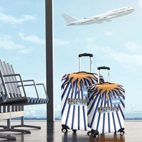 Argentina National Football Luggage Cover Sun Of May Retro Starburst Graphic Art