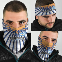 Argentina National Football Neck Gaiter Sun Of May Retro Starburst Graphic Art