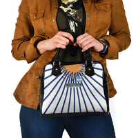 Argentina National Football Shoulder Handbag Sun Of May Retro Starburst Graphic Art