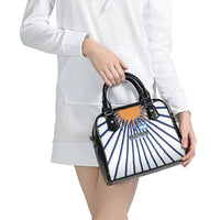 Argentina National Football Shoulder Handbag Sun Of May Retro Starburst Graphic Art