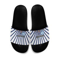 Argentina National Football Slide Sandals Sun Of May Retro Starburst Graphic Art