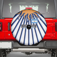 Argentina National Football Spare Tire Cover Sun Of May Retro Starburst Graphic Art