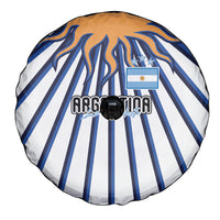 Argentina National Football Spare Tire Cover Sun Of May Retro Starburst Graphic Art