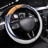 Argentina National Football Steering Wheel Cover Sun Of May Retro Starburst Graphic Art