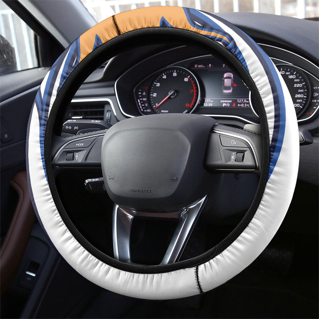 Argentina National Football Steering Wheel Cover Sun Of May Retro Starburst Graphic Art