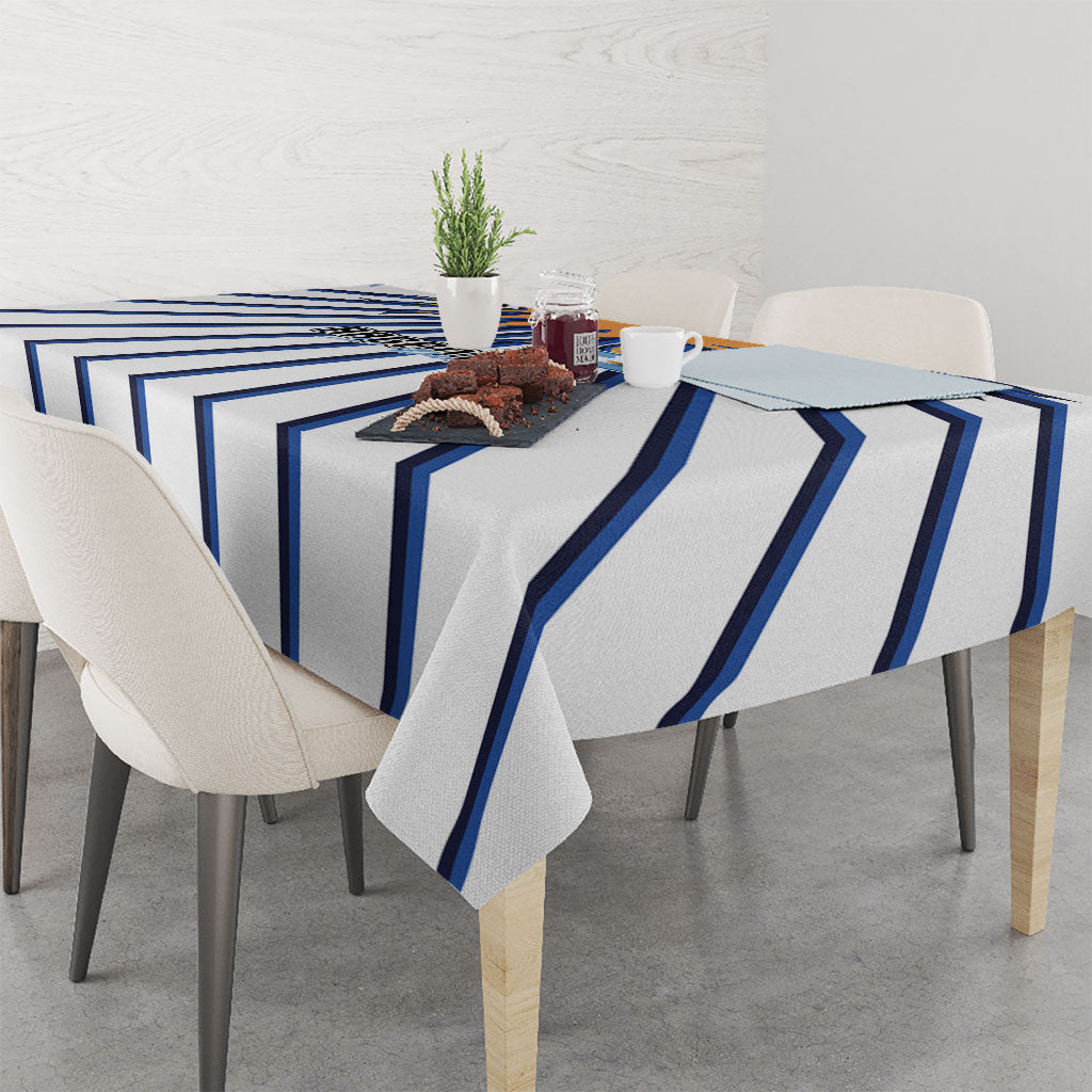 Argentina National Football Tablecloth Sun Of May Retro Starburst Graphic Art