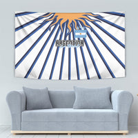 Argentina National Football Tapestry Sun Of May Retro Starburst Graphic Art